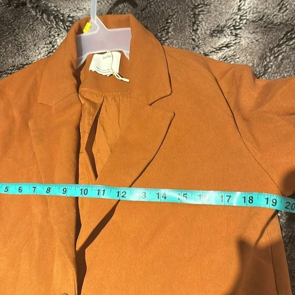 Bershka long cocoon coat Sz  2 - Picture 6 of 14